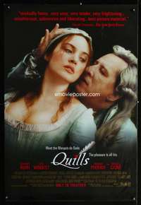 y477 QUILLS DS int'l style A one-sheet movie poster '00 Rush, Kate Winslet