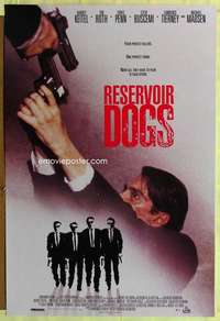 y494 RESERVOIR DOGS video one-sheet movie poster '92 Quentin Tarantino