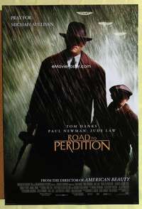 y502 ROAD TO PERDITION DS int'l style A one-sheet movie poster '02 Tom Hanks