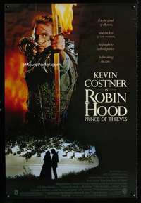 y506 ROBIN HOOD PRINCE OF THIEVES SS one-sheet movie poster '91 Costner