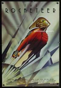 y510 ROCKETEER SS one-sheet movie poster '91 Connelly, Bill Campbell, Disney
