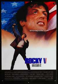 y511 ROCKY V advance one-sheet movie poster '90 Sylvester Stallone, boxing!
