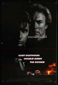 y512 ROOKIE one-sheet movie poster '90 Clint Eastwood, Charlie Sheen