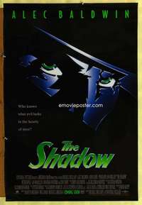y532 SHADOW SS advance one-sheet movie poster '94 Alec Baldwin, cool!