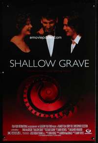 y534 SHALLOW GRAVE DS one-sheet movie poster '95 Ewan McGregor, Kerry Fox
