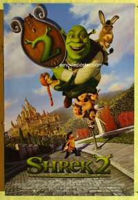 y539 SHREK 2 DS int'l one-sheet movie poster '04 Mike Myers, fairy tales!