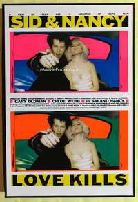 y541 SID & NANCY English 1sh '86 Gary Oldman & Chloe Webb, punk rock classic directed by Alex Cox!