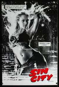y546 SIN CITY DS teaser one-sheet movie poster '05 sexiest Jessica Alba!