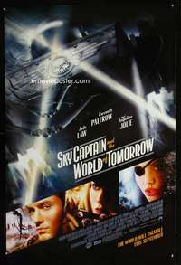 y549 SKY CAPTAIN & THE WORLD OF TOMORROW DS advance one-sheet movie poster '04
