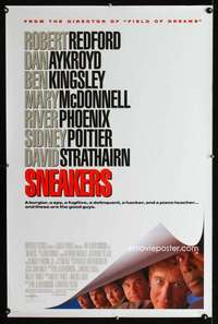 y556 SNEAKERS one-sheet movie poster '92 Redford, Aykroyd,Poitier,Kingsley