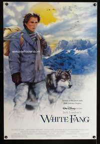 y645 WHITE FANG DS one-sheet movie poster '91 Ethan Hawke, Jack London