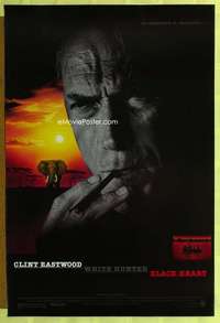 y646 WHITE HUNTER, BLACK HEART DS one-sheet movie poster '90 Clint Eastwood