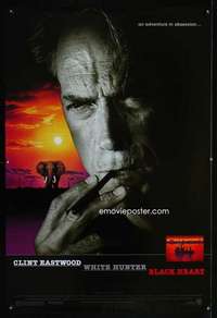 y647 WHITE HUNTER, BLACK HEART SS one-sheet movie poster '90 Clint Eastwood