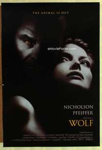 y655 WOLF DS one-sheet movie poster '94 Jack Nicholson, Michelle Pfeiffer