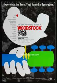 y658 WOODSTOCK one-sheet movie poster R94 classic rock & roll concert!