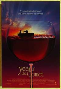 y666 YEAR OF THE COMET one-sheet movie poster '92 great wine glass image!