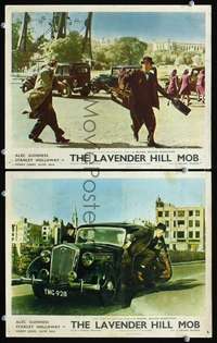 z493 LAVENDER HILL MOB 2 movie English lobby cards R60s Alec Guinness