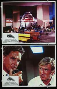 z048 AIRPLANE 2 movie lobby cards '80 Lloyd Bridges, Robert Stack
