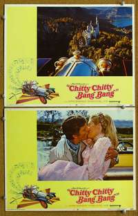 z188 CHITTY CHITTY BANG BANG 2 movie lobby cards '69 Dick Van Dyke