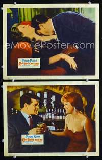 z195 COME DANCE WITH ME 2 movie lobby cards '60 Brigitte Bardot, Addams