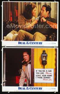 z227 DEAL OF THE CENTURY 2 movie lobby cards '83 Chevy Chase, Weaver