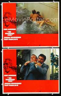 z254 DROWNING POOL 2 movie lobby cards '75 Paul Newman, Tony Franciosa