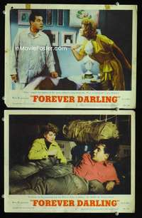 z301 FOREVER DARLING 2 movie lobby cards '56 Desi Arnaz, I Love Lucy!