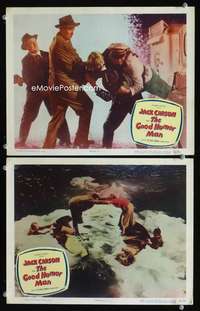 z343 GOOD HUMOR MAN 2 movie lobby cards '50 Carson sells ice cream!
