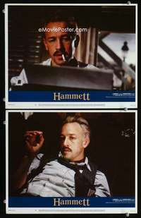 z366 HAMMETT 2 movie lobby cards '82 Frederic Forrest, Wim Wenders