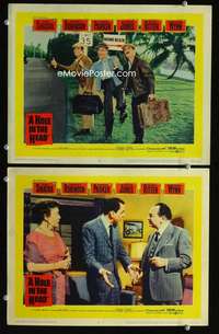 z397 HOLE IN THE HEAD 2 movie lobby cards '59 Frank Sinatra, Robinson