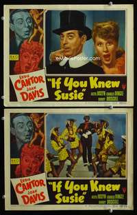 z423 IF YOU KNEW SUSIE 2 movie lobby cards '47 Eddie Cantor, Joan Davis