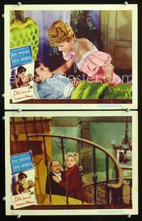z499 LETTER FROM AN UNKNOWN WOMAN 2 movie lobby cards '48 Fontaine