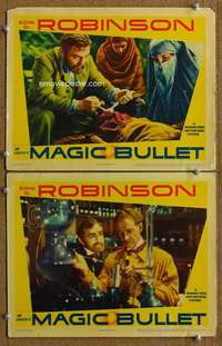 z248 DR EHRLICH'S MAGIC BULLET 2 movie lobby cards '40 Ed G. Robinson