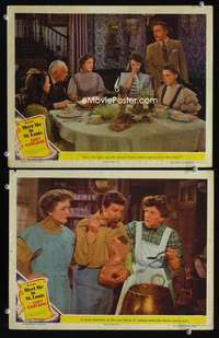 z569 MEET ME IN ST LOUIS 2 movie lobby cards '44 Judy Garland classic!