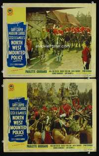 z629 NORTH WEST MOUNTED POLICE 2 movie lobby cards R45 Cooper, Preston