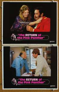 z704 RETURN OF THE PINK PANTHER 2 movie lobby cards '75 Peter Sellers