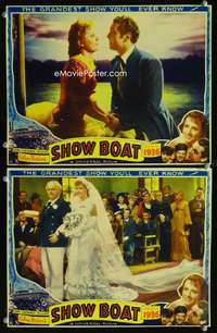 z778 SHOW BOAT 2 movie lobby cards '36 Irene Dunne, Allan Jones