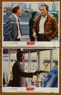 z844 SUDDEN IMPACT 2 movie lobby cards '83 Clint Eastwood, Dirty Harry