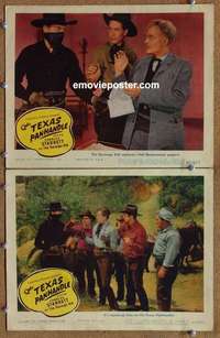 z871 TEXAS PANHANDLE 2 movie lobby cards '45 Starrett as Durango Kid!