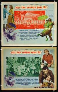 z890 TILL THE CLOUDS ROLL BY 2 movie lobby cards '46 Judy Garland