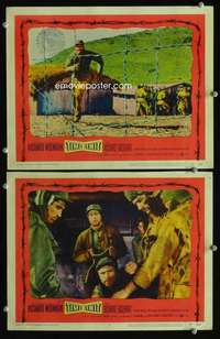 z892 TIME LIMIT 2 movie lobby cards '57 Richard Widmark, Basehart