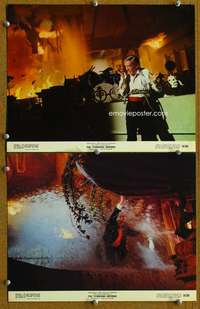 z903 TOWERING INFERNO 2 color movie 11x14 stills '74 Fred Astaire