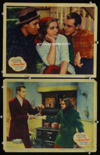 z956 WEDDING NIGHT 2 movie lobby cards '35 Gary Cooper, Anna Sten