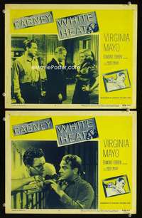 z971 WHITE HEAT 2 movie lobby cards R56 James Cagney, Edmond O'Brien