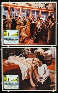 z198 CONFORMIST 2 movie Mexican lobby cards '71 Bernardo Bertolucci