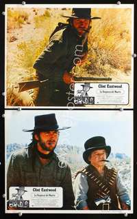 z392 HIGH PLAINS DRIFTER 2 movie Mexican lobby cards '73 Clint Eastwood