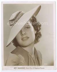 a060 ANN SHERIDAN 8x10 movie still '40s sexiest c/u in peekaboo hat!
