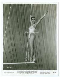 a084 BIG CIRCUS 8x10.25 movie still '59 Kathryn Grant on trapeze!