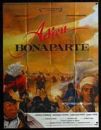 b344 ADIEU BONAPARTE French one-panel movie poster '85 cool art of Napoleon!