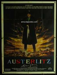 b359 BATTLE OF AUSTERLITZ French one-panel movie poster '60 Napoleon, Mascii
